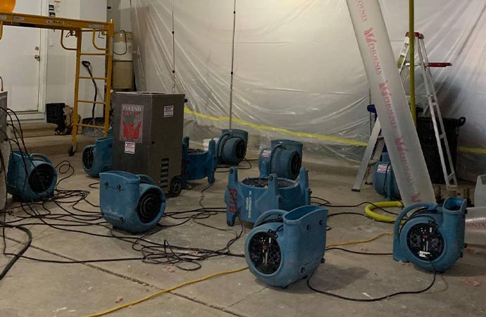 Water damage restoration equipment