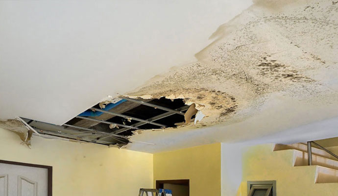 Ceilings, Stained, Insulation, Structural water Damage